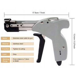 PISTOLET ZACISKARKA ZACIĄGACZ DO OPASEK STALOWYCH METALOWYCH 4,5-7,9 mm