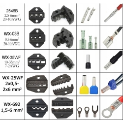 ZACISKARKA DO ZŁĄCZ MC4 KABLI PRASKA SOLAR 2,5-6mm PLUS INNE MATRYCE