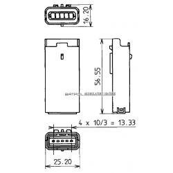 GNIAZDO ZLACZE 5 PIN SICMA PEUGEOT CITROEN FIAT